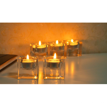 hot sale! square glass candles holder cheap